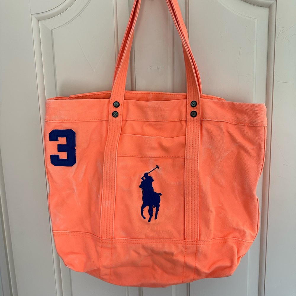 Polo by Ralph Lauren Orange Tote Bag